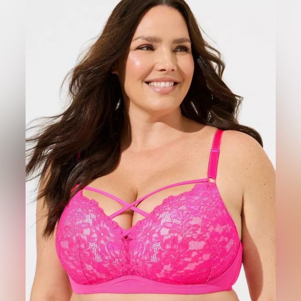 Pink Torrid Wire-free Pushup Bra